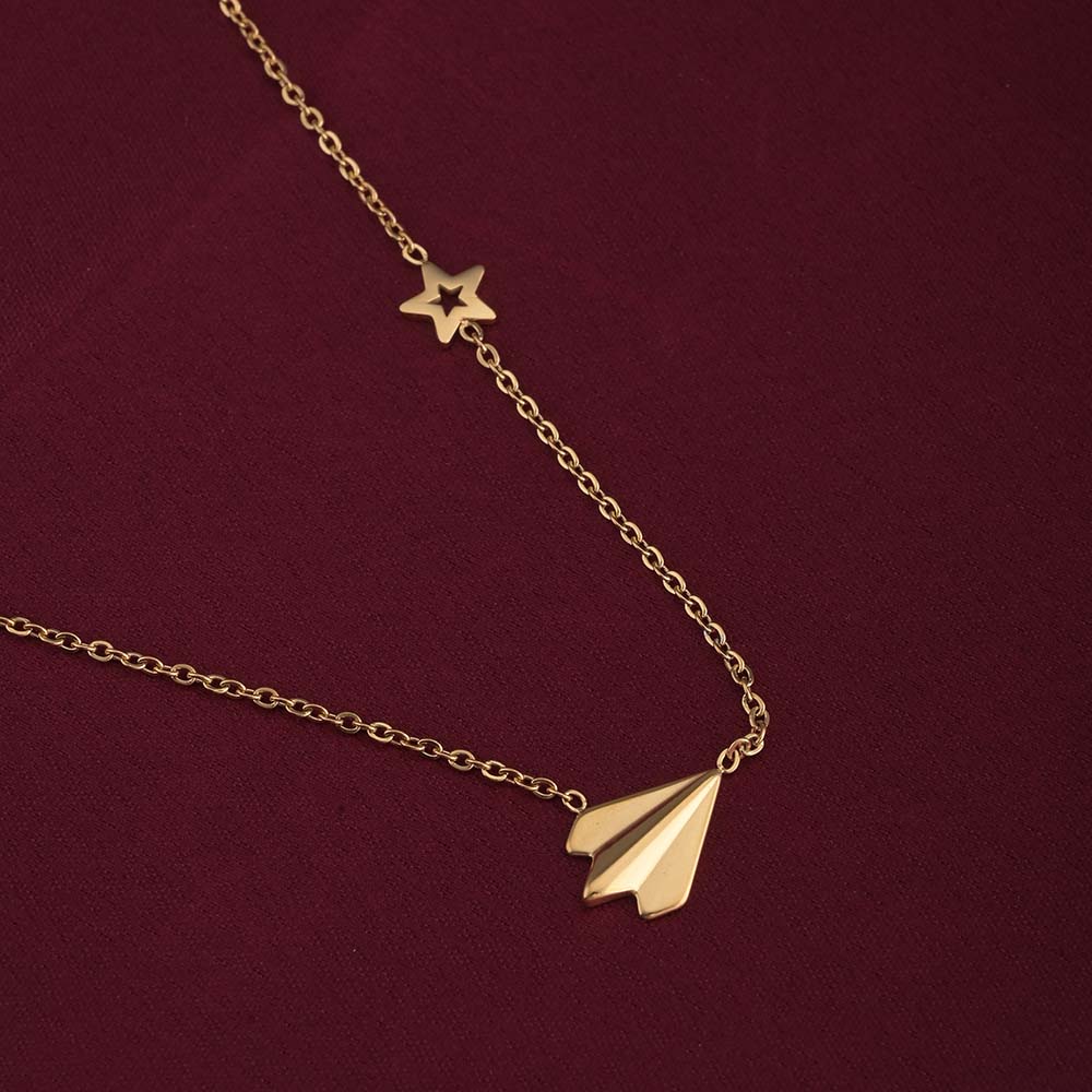 Simple Chain Necklace with Star Charm