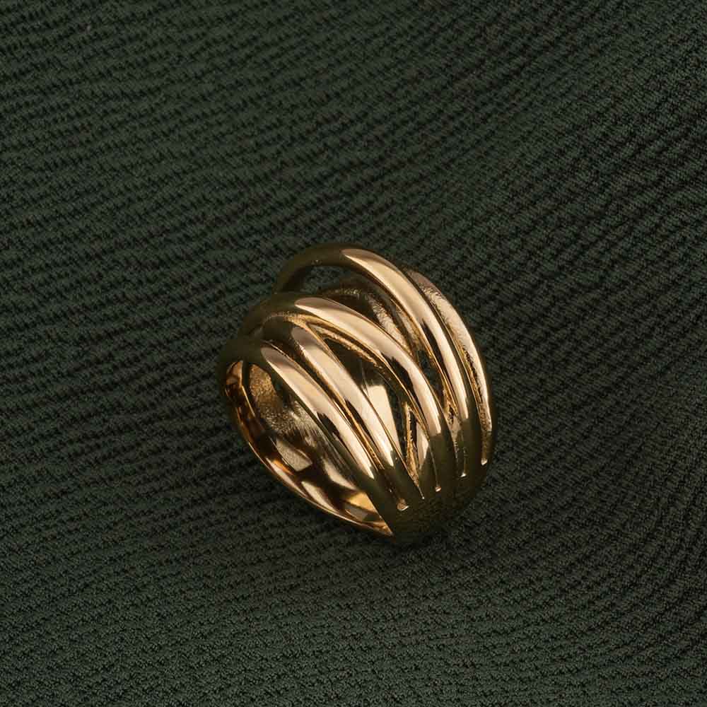 Wavy Wire Gold Ring