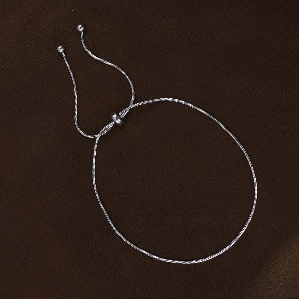 Minimalist Design Snake Chain Round Anklet