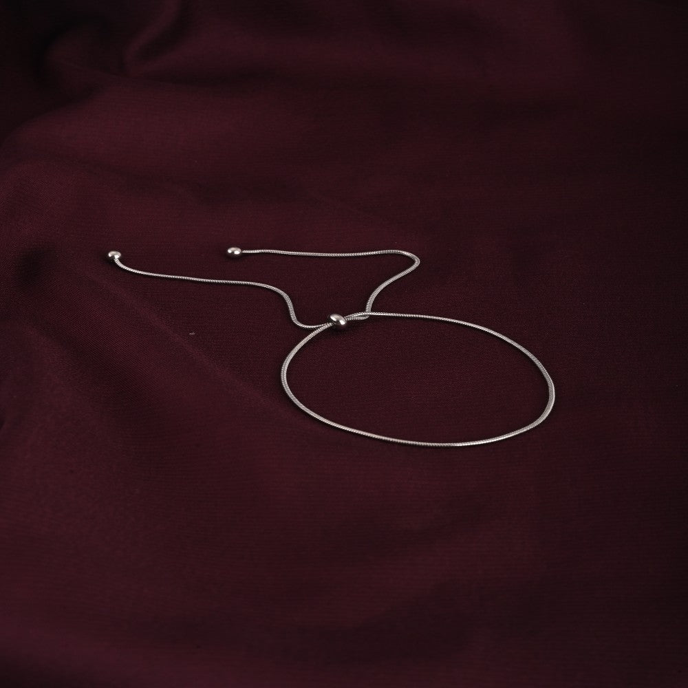 Minimalist Design Snake Chain Round Anklet