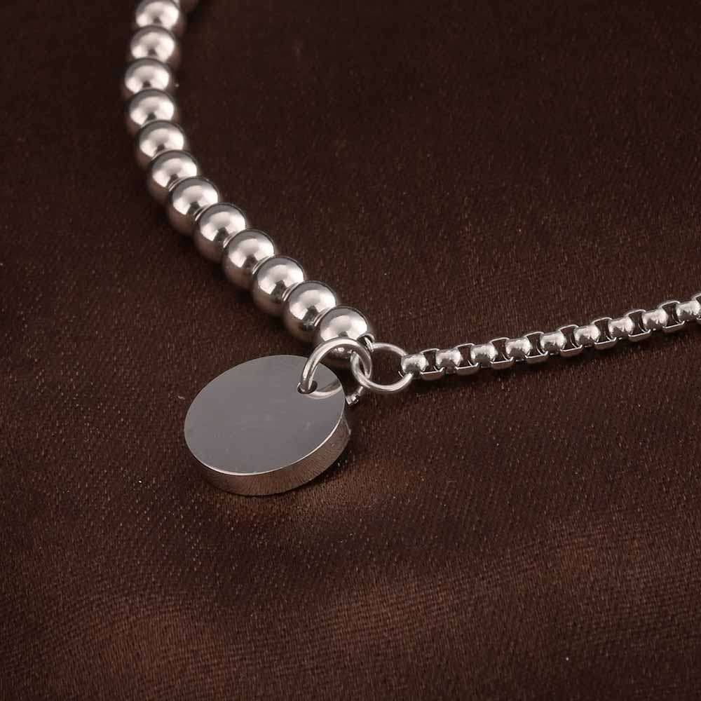 Minimalist Silver Charm Bracelet