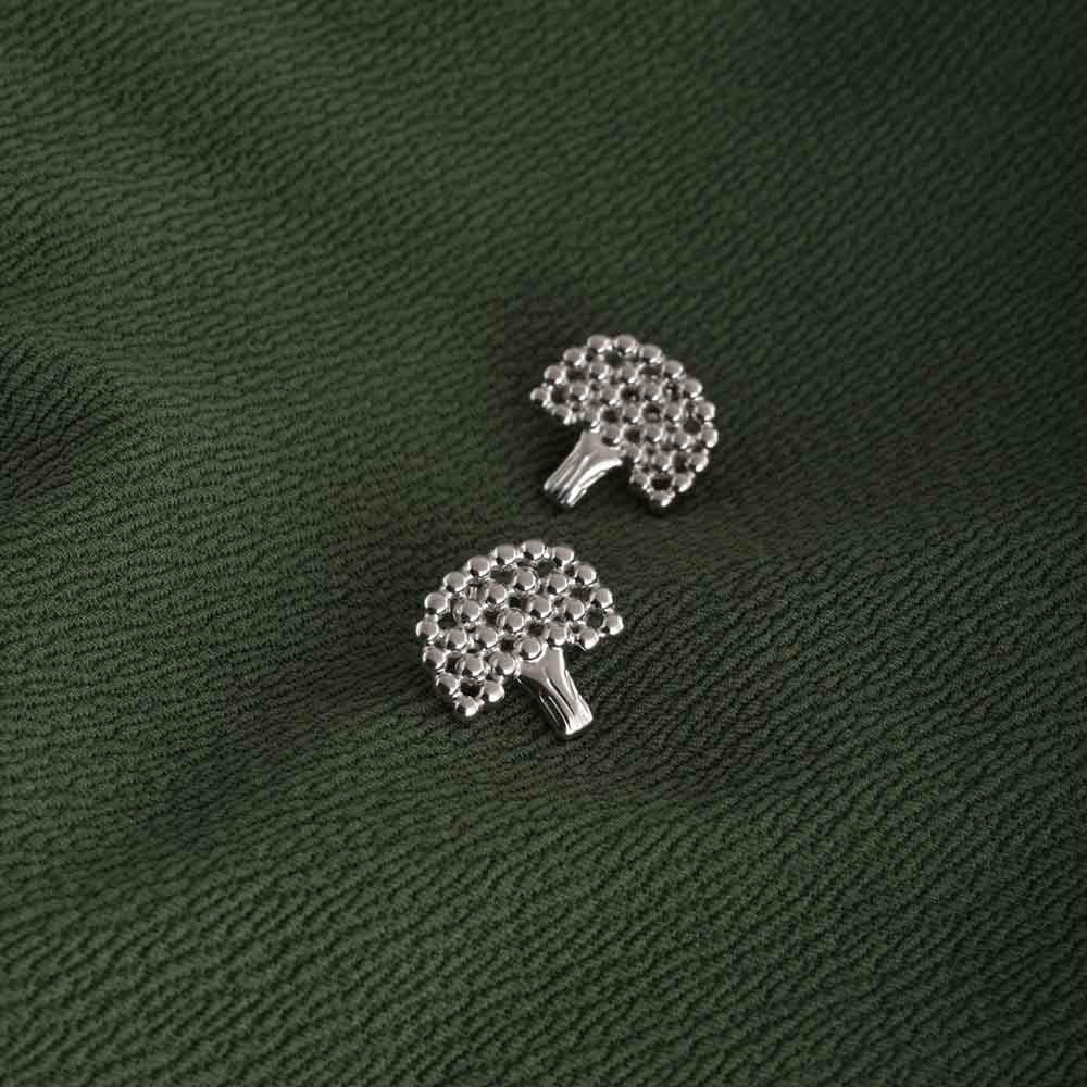 Silver Tree Earrings