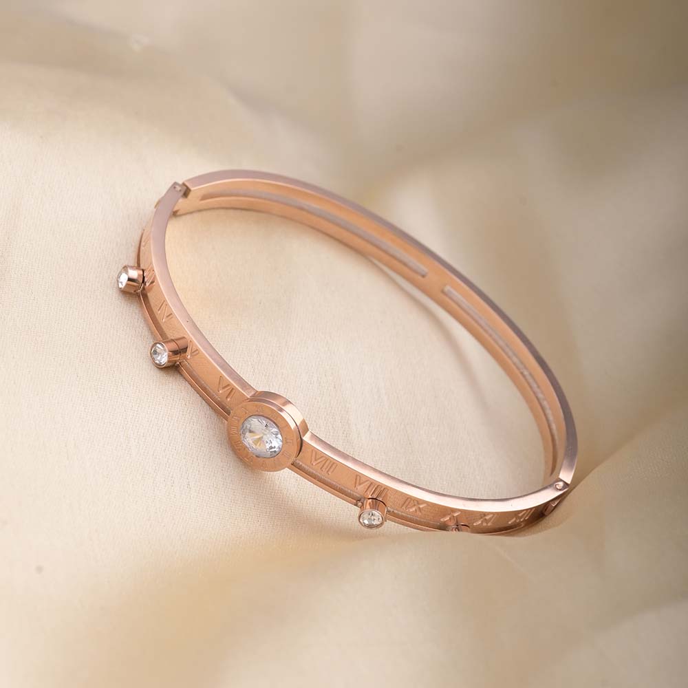 Women's Exquisite 18K Rose Gold-Plated Bracelet