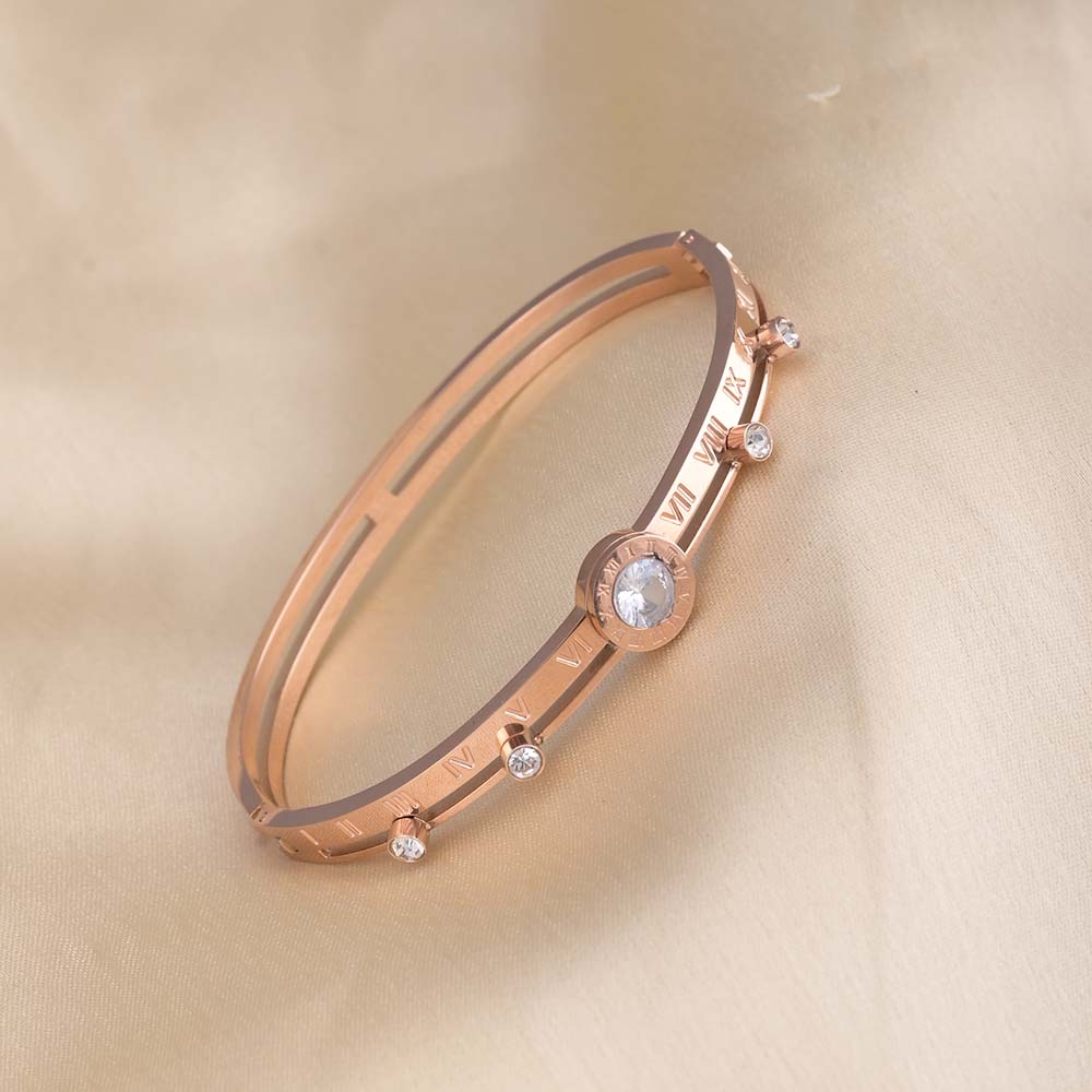 Women's Exquisite 18K Rose Gold-Plated Bracelet