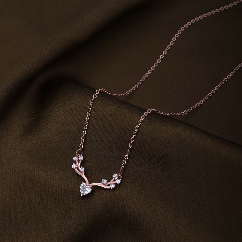 Nature's Elegance Necklace | Rose Gold