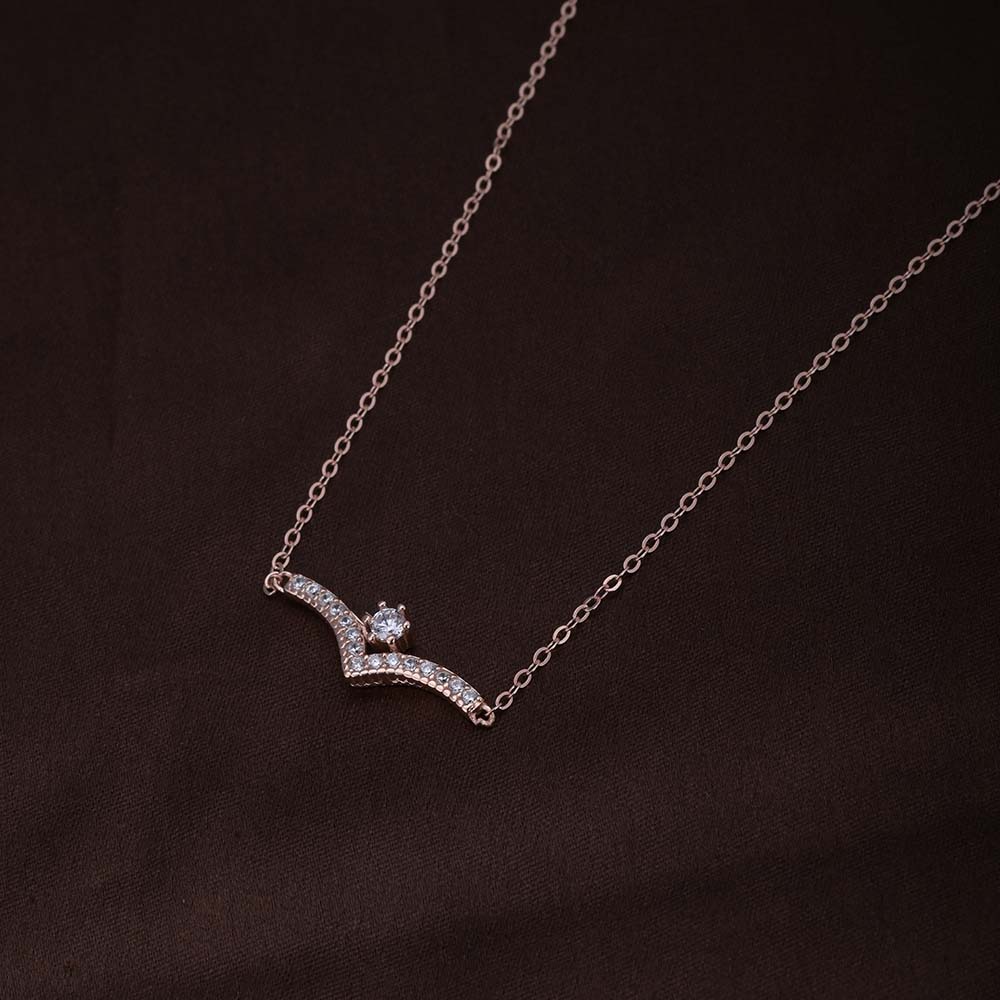 Starlit Elegance Necklace | Rose Gold