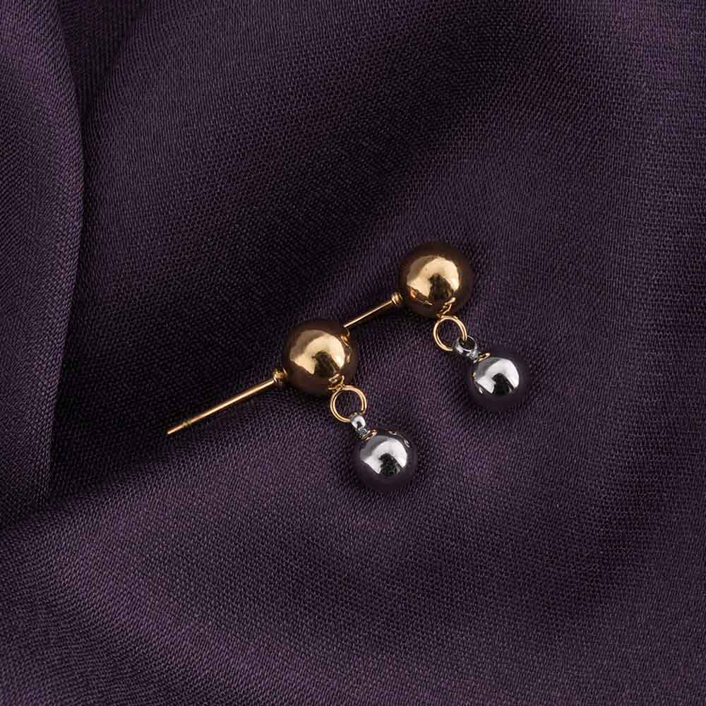 Minimalist Gold & Silver Stud Earrings