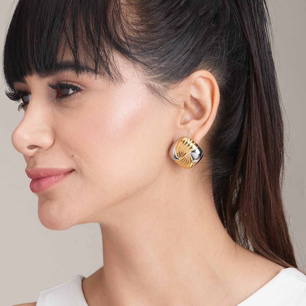 Golden Rays Stud Earrings