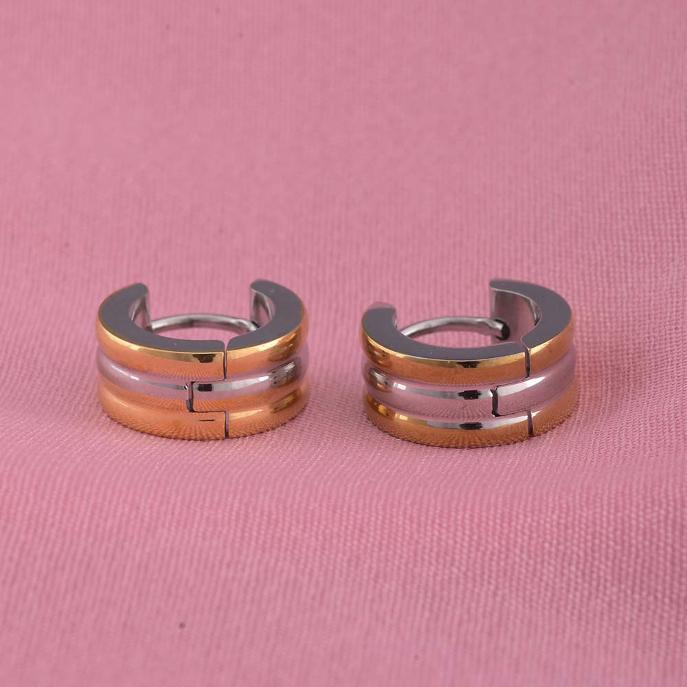 Minimal Gold and Silver Hoop Earrings