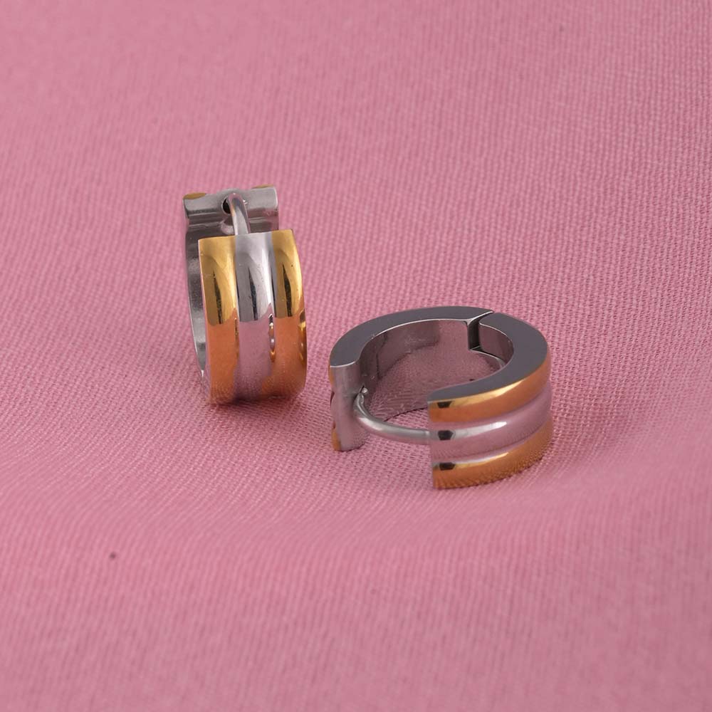 Minimal Gold and Silver Hoop Earrings