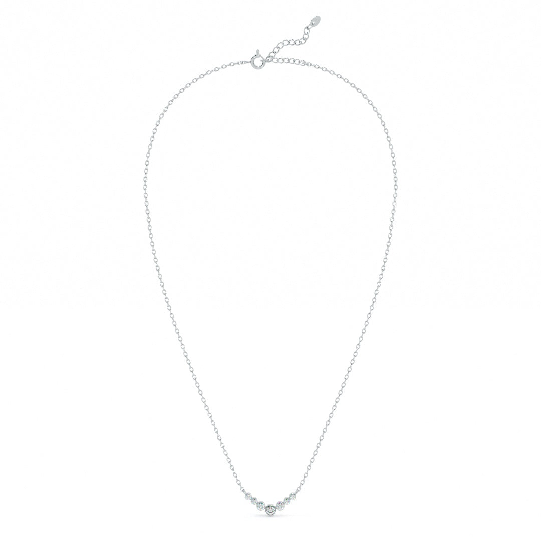 Stepping Stone 9KT Gold Lab Grown Diamond Necklace