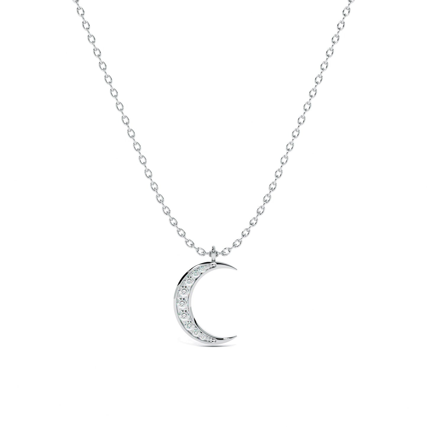Moonlight 9KT Gold Lab Grown Diamond Necklace
