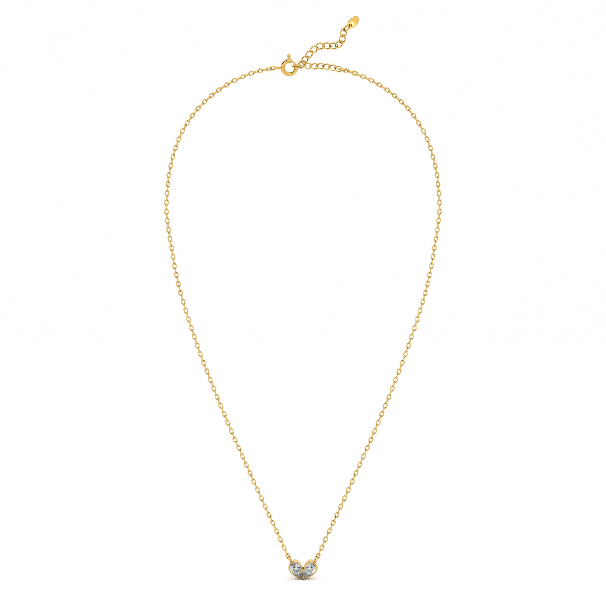 Guardian Stone 9KT Gold Lab Grown Diamond Necklace