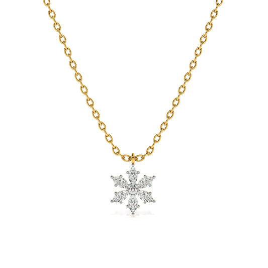 Eternal Blossom 9KT Gold Lab Grown Diamond Necklace