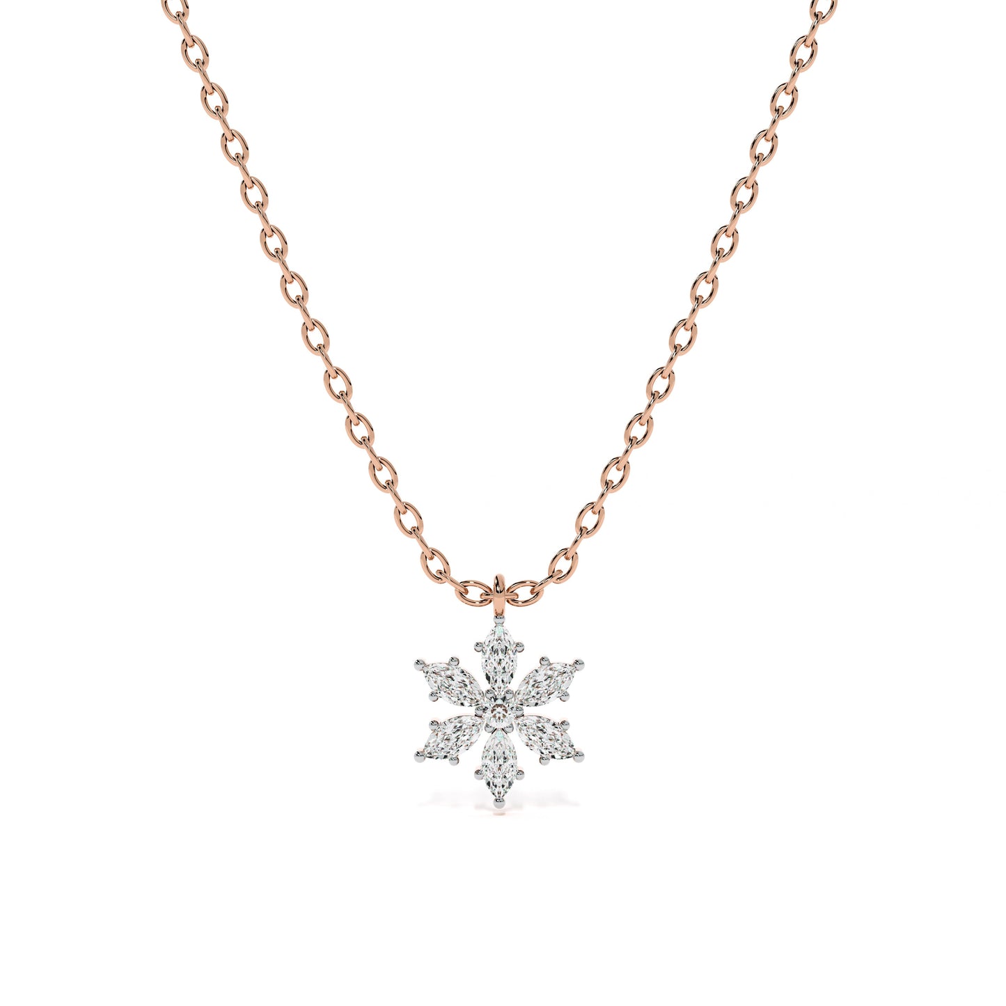 Eternal Blossom 9KT Gold Lab Grown Diamond Necklace