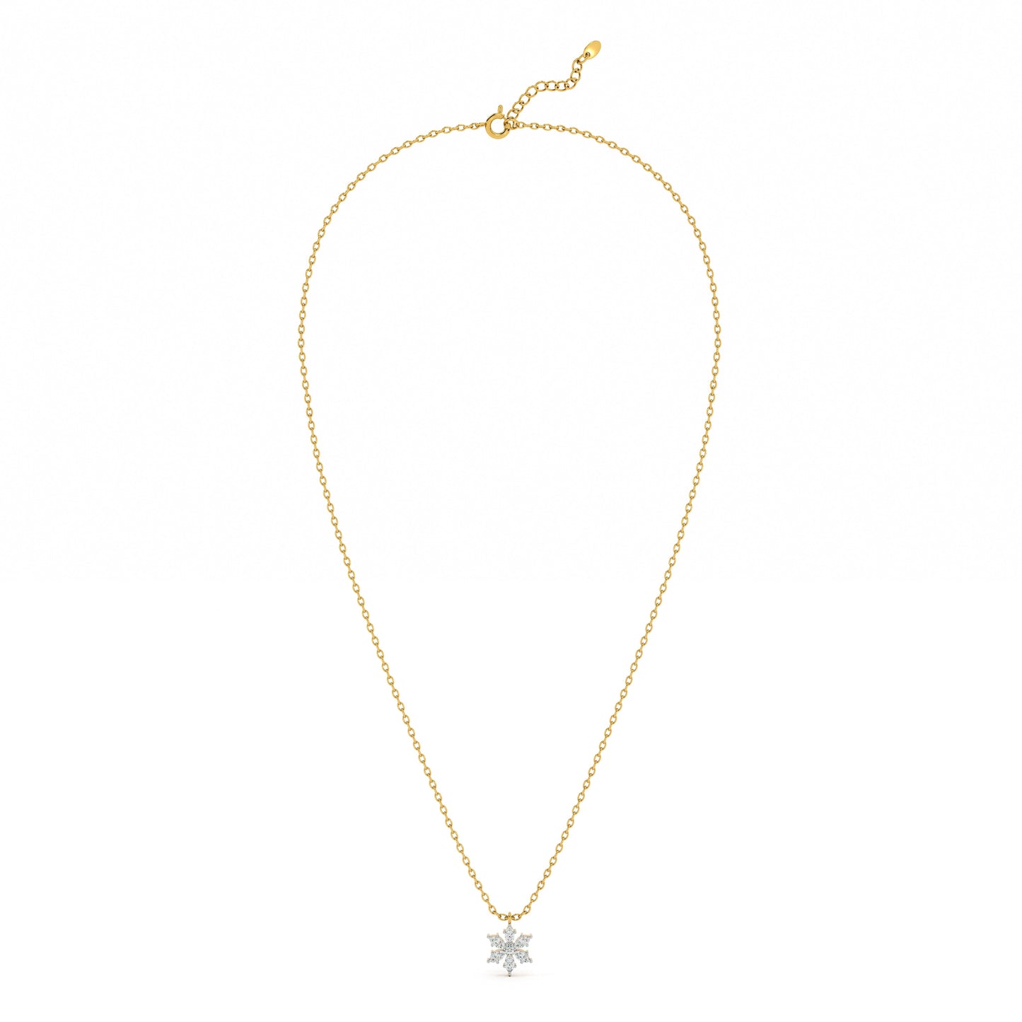 Eternal Blossom 9KT Gold Lab Grown Diamond Necklace