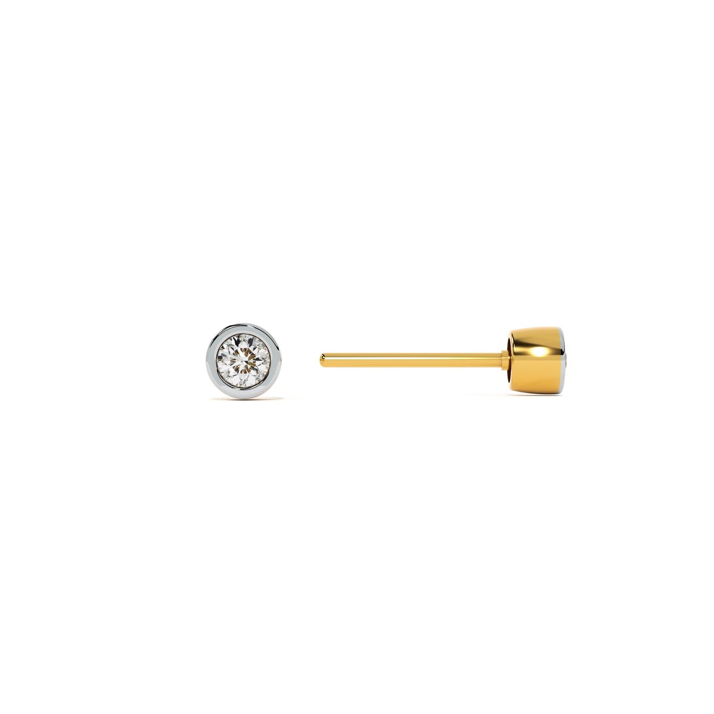 Classic Gem 9KT Gold Lab Grown Diamond Stud Earring