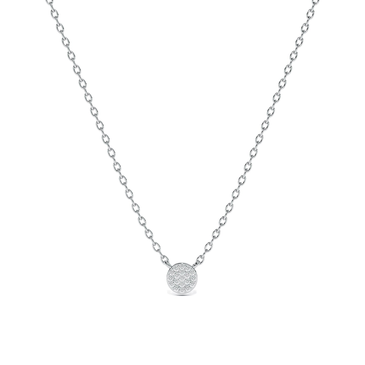 Celeste Cluster 9KT Gold Lab Grown Diamond Necklace