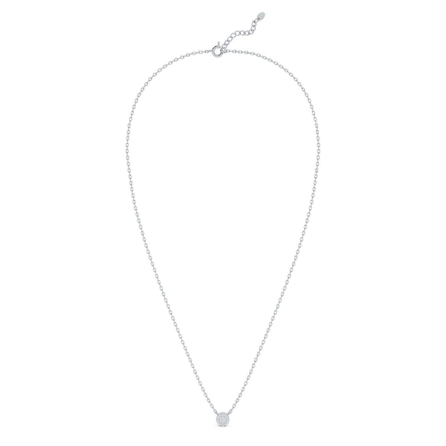 Celeste Cluster 9KT Gold Lab Grown Diamond Necklace