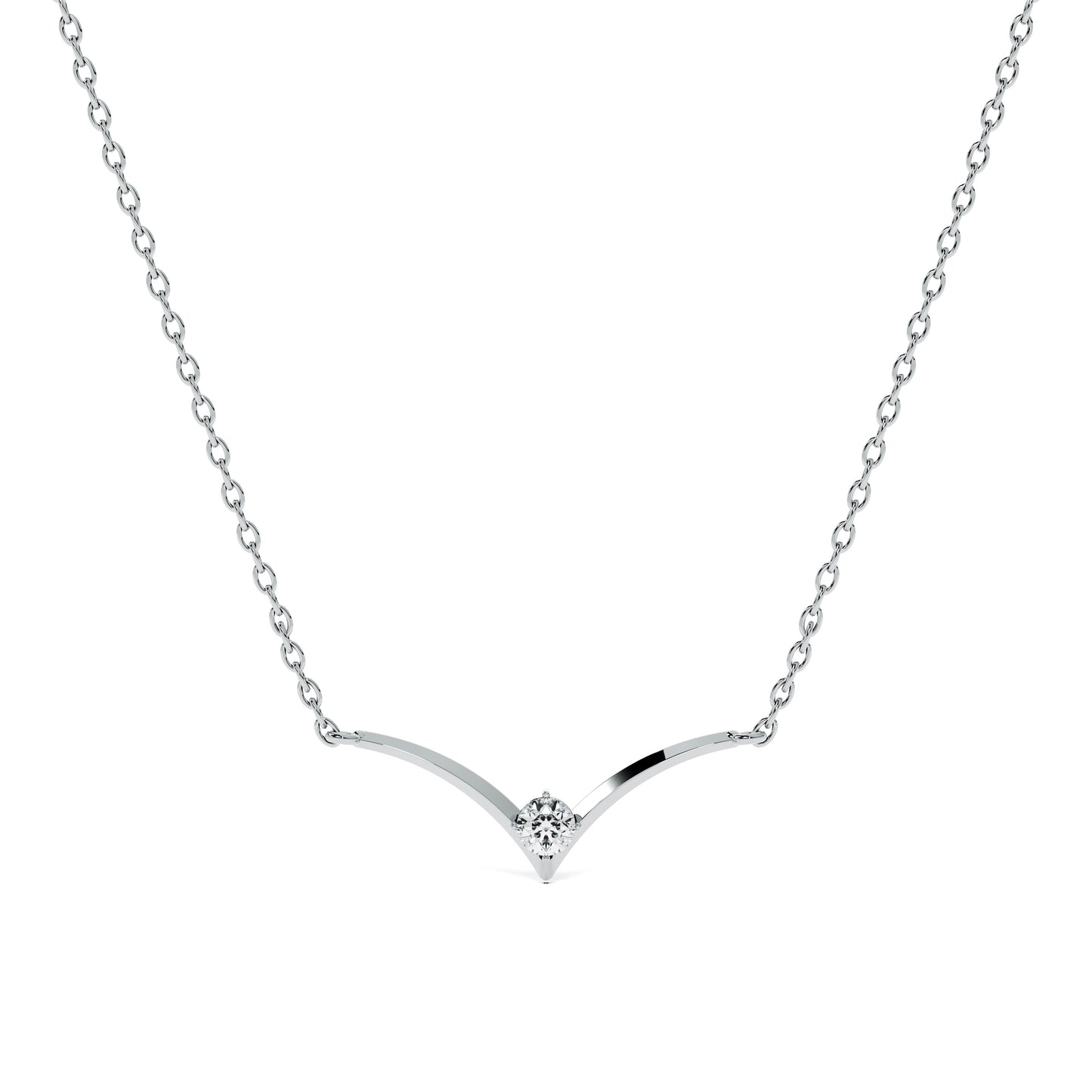 Vivid Glow 9KT Gold Lab Grown Diamond Gold Necklace