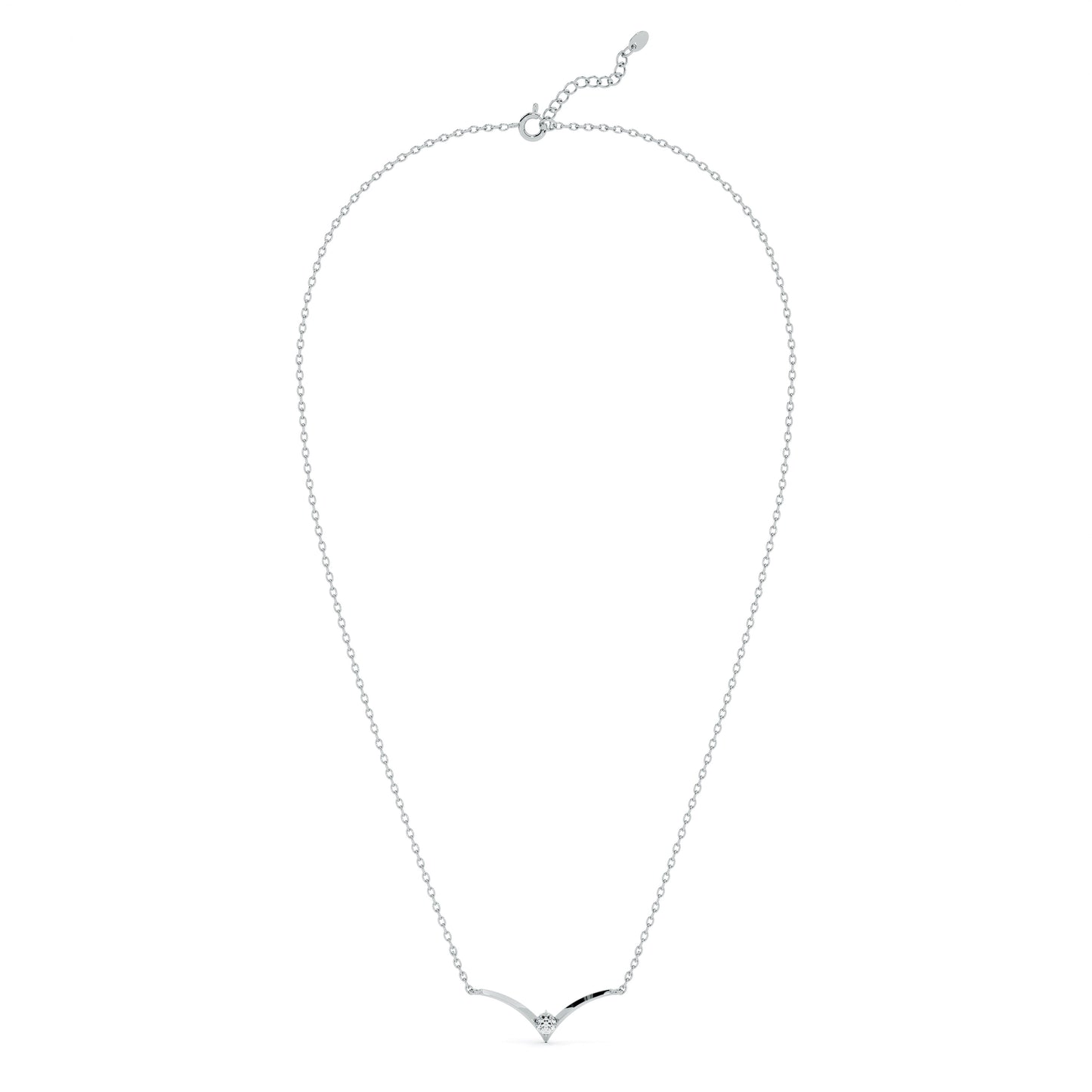 Vivid Glow 9KT Gold Lab Grown Diamond Gold Necklace