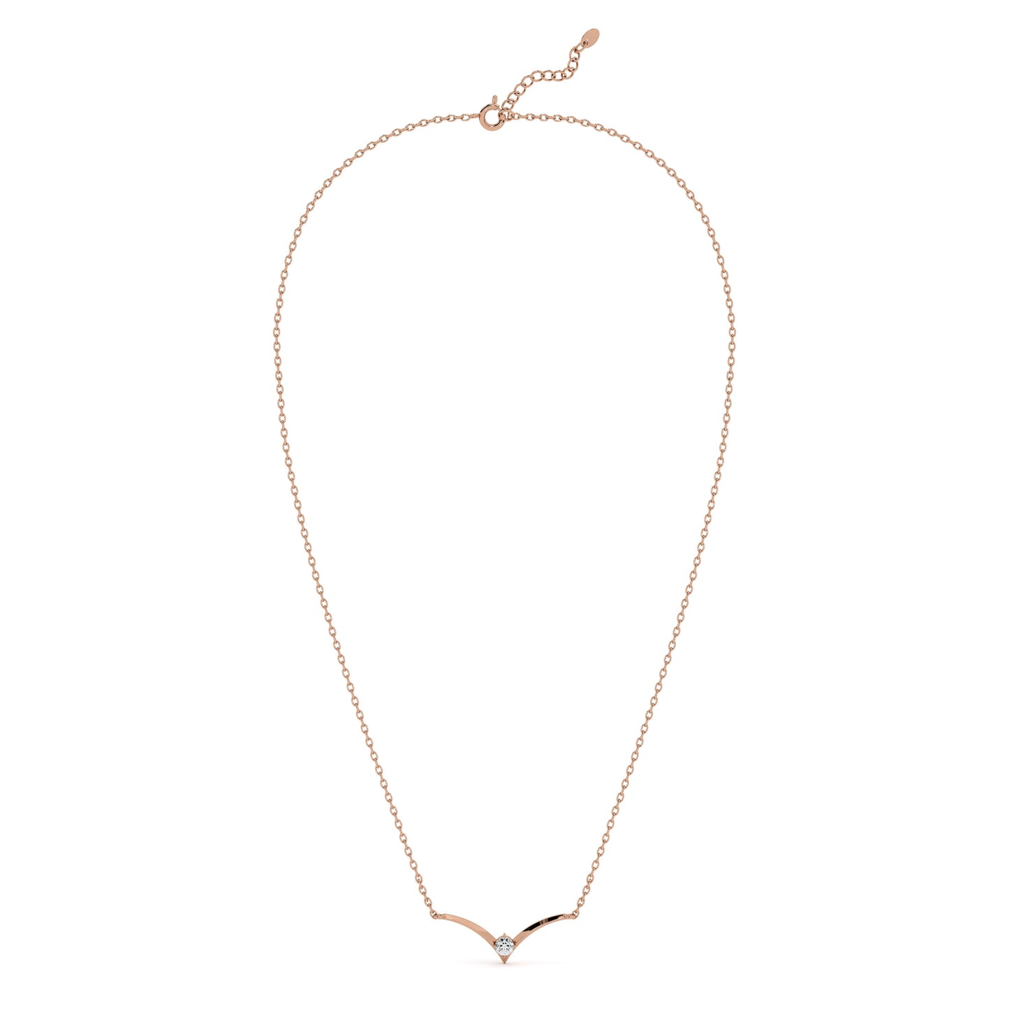 Vivid Glow 9KT Gold Lab Grown Diamond Gold Necklace