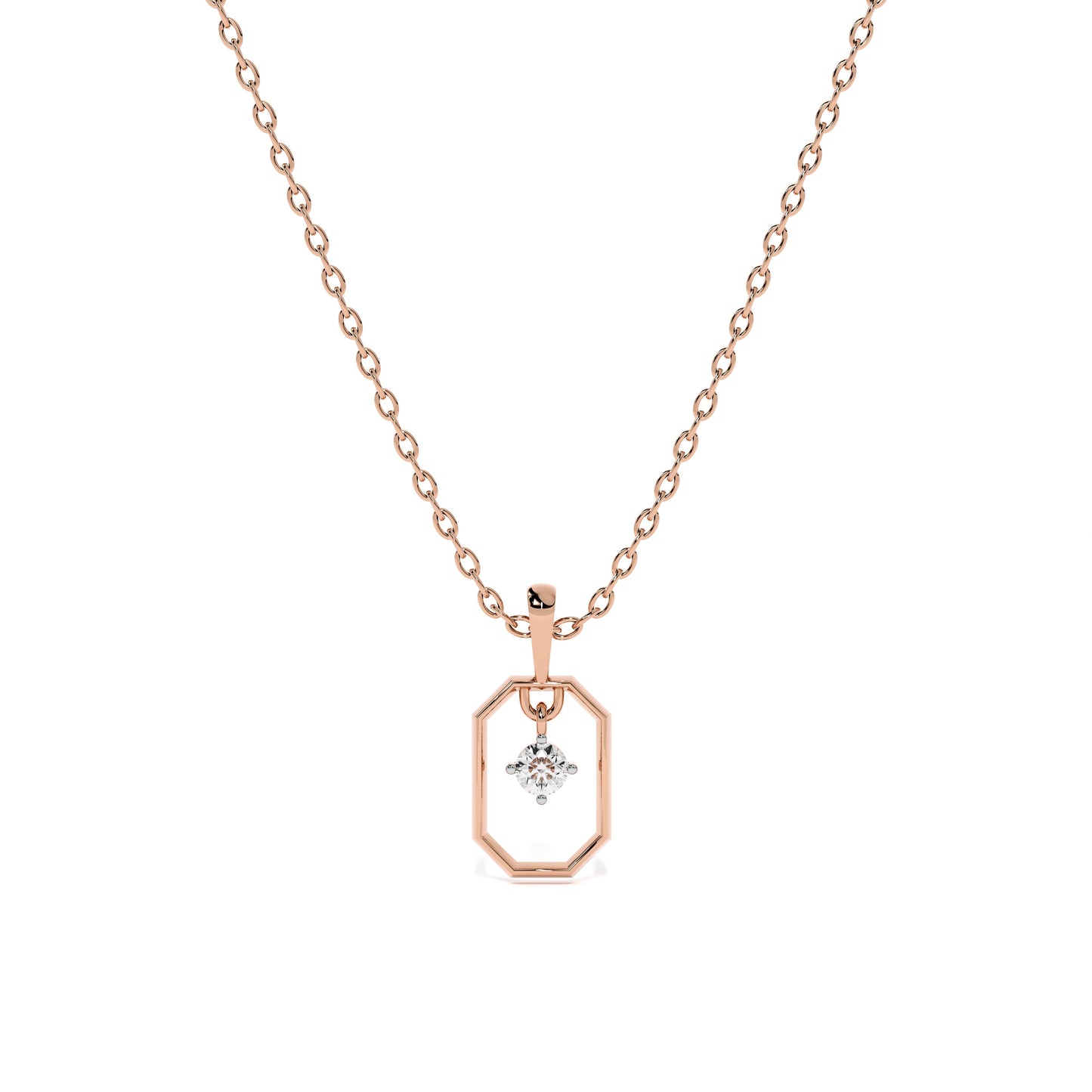 Vera Glow 9KT Gold Lab Grown Diamond Pendant