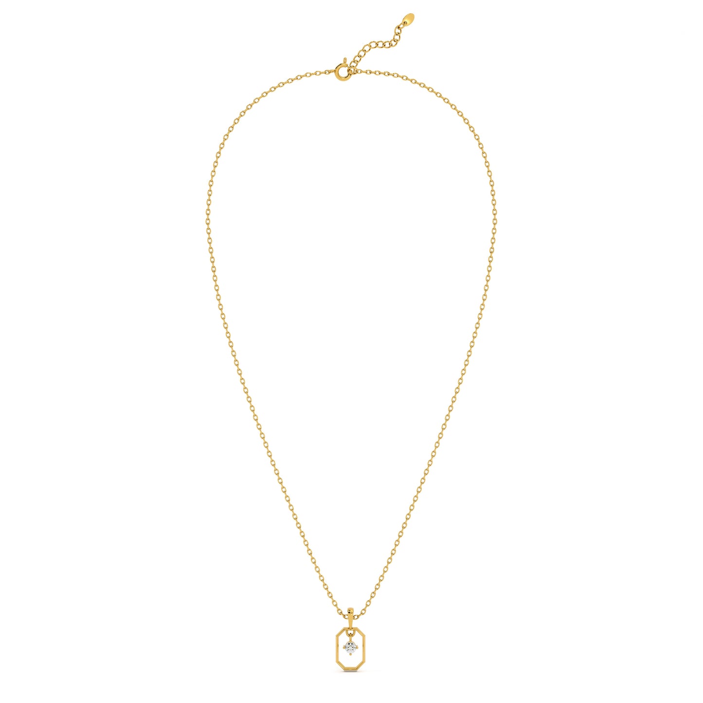 Vera Glow 9KT Gold Lab Grown Diamond Pendant