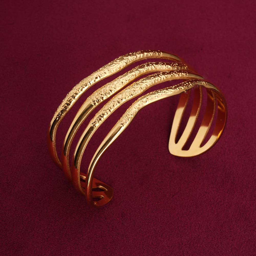 Golden Waves Cuff Bracelet