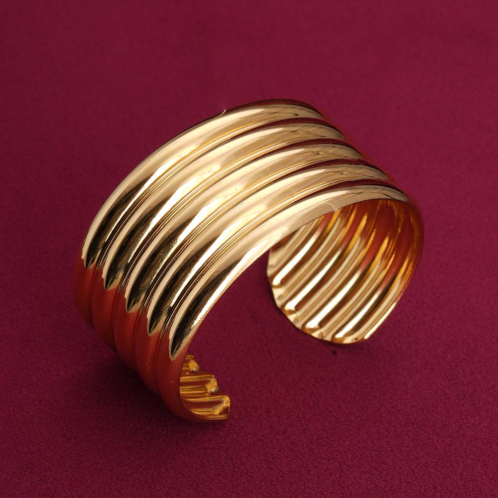 Golden Stack Cuff Bracelet