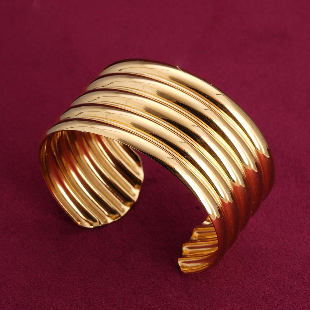 Golden Stack Cuff Bracelet
