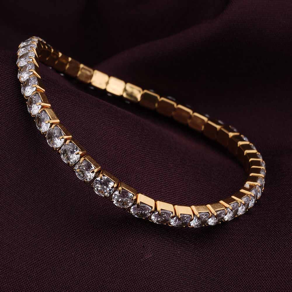 Exquisite Gold Studded Bracelet