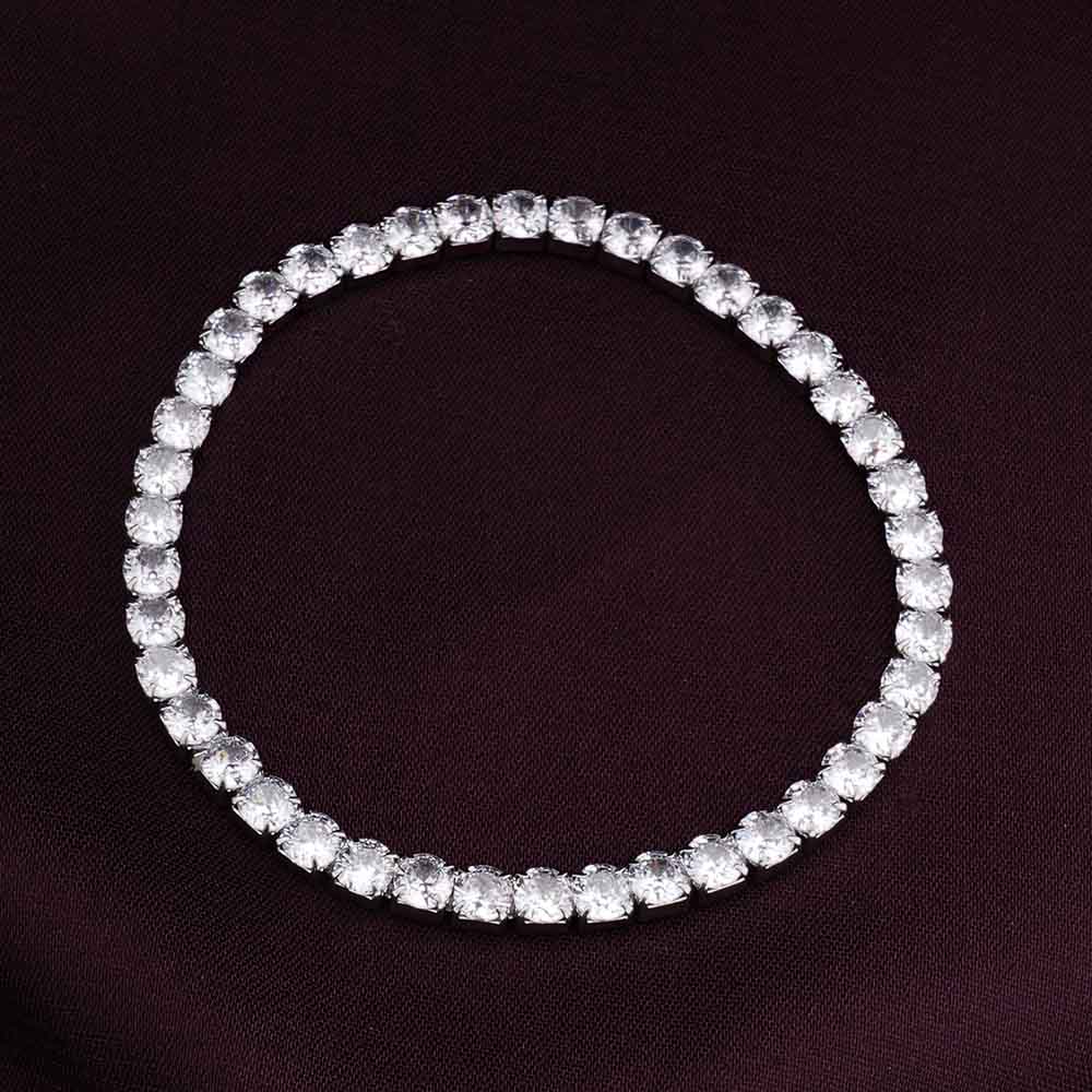 Exquisite Silver Studded Bracelet