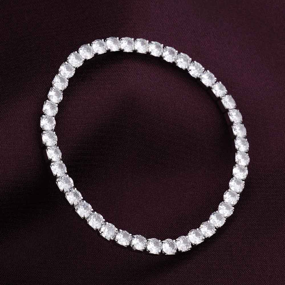 Exquisite Silver Studded Bracelet