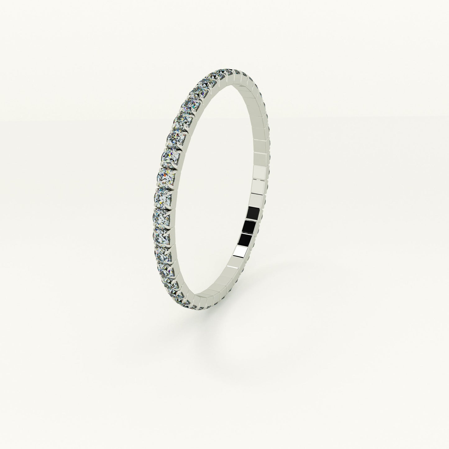 Exquisite Silver Studded Bracelet