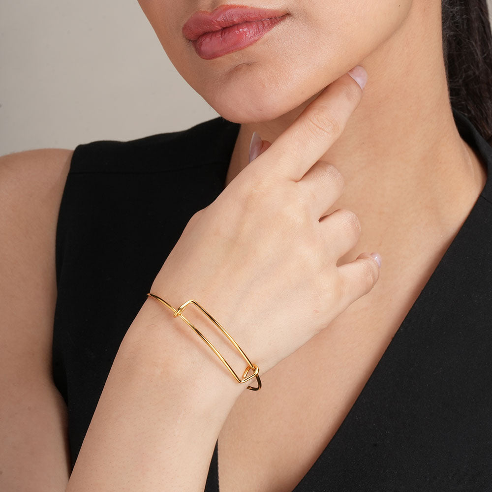 Expandable Bangle Antique Gold Bracelet