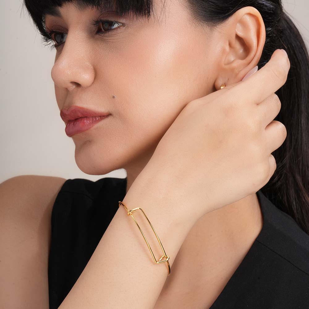 Expandable Bangle Antique Gold Bracelet