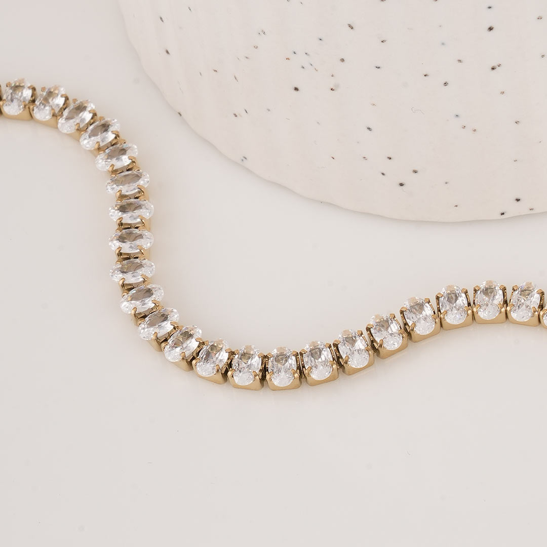 Premium Oval Diamond Bracelet