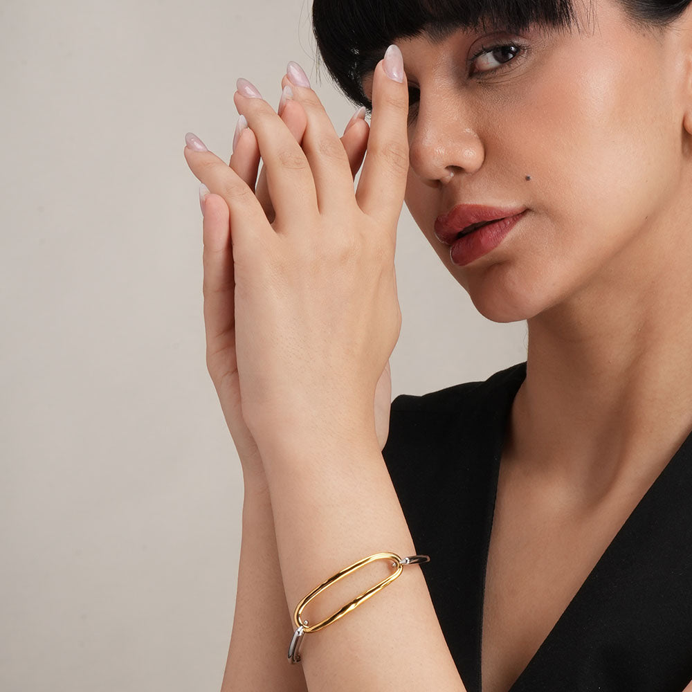 Modern Parallel Link Bracelet