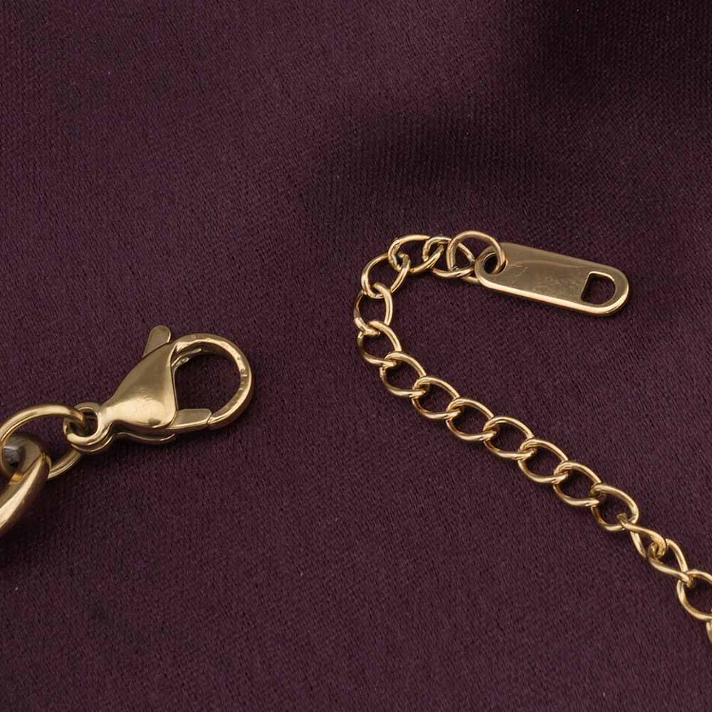 Gold D-Link Chain Bracelet
