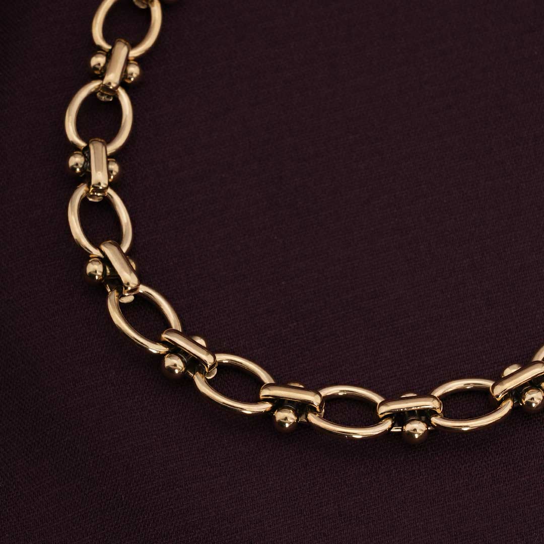 Interlocking Hoops Chain Bracelet