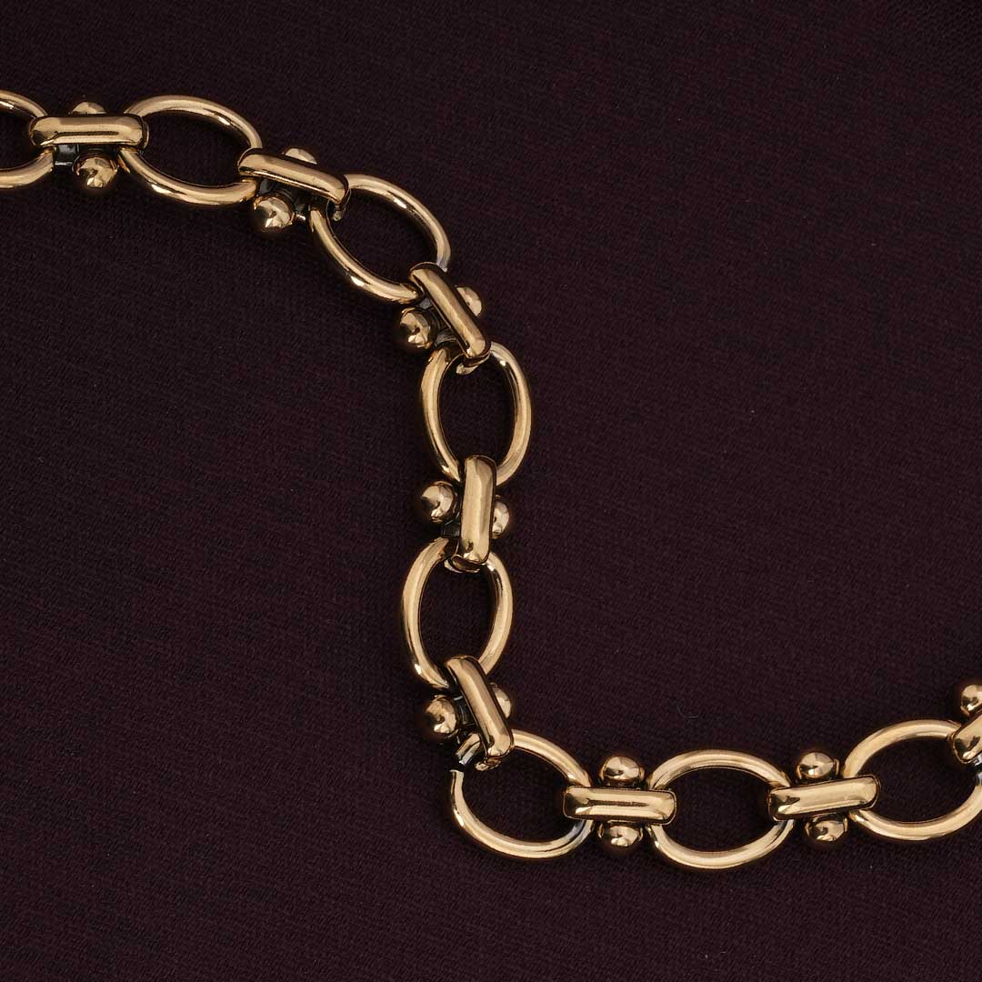 Interlocking Hoops Chain Bracelet