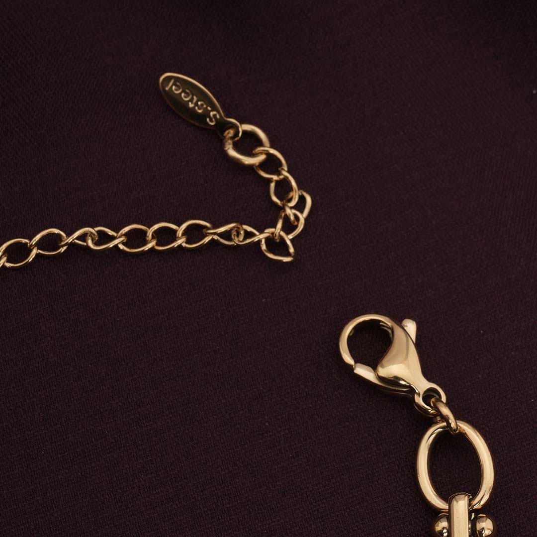 Interlocking Hoops Chain Bracelet