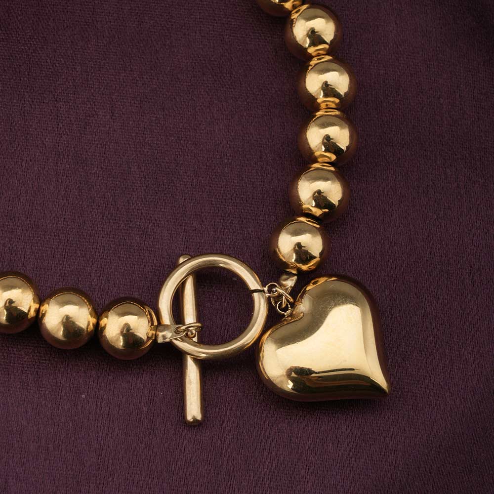 Golden Heartbeat Bracelet