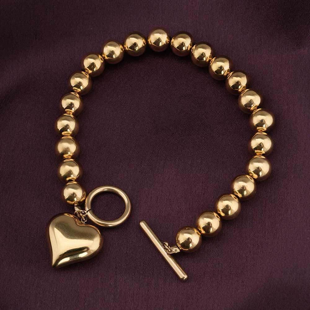 Golden Heartbeat Bracelet