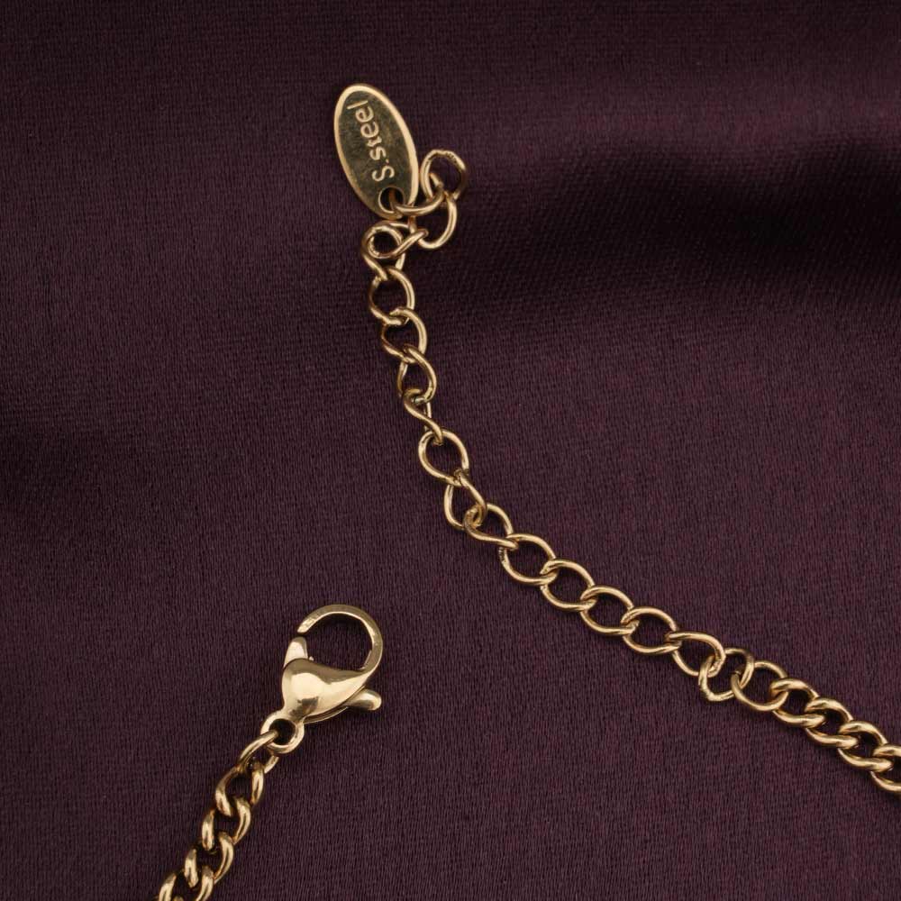 Gold Initial "F" Toggle Bracelet