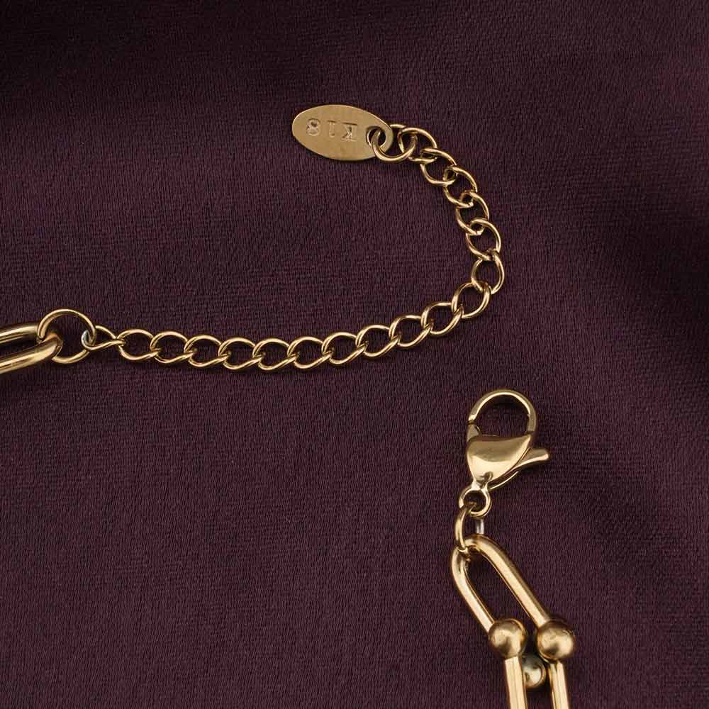Gold Novelty Charm Link Bracelet