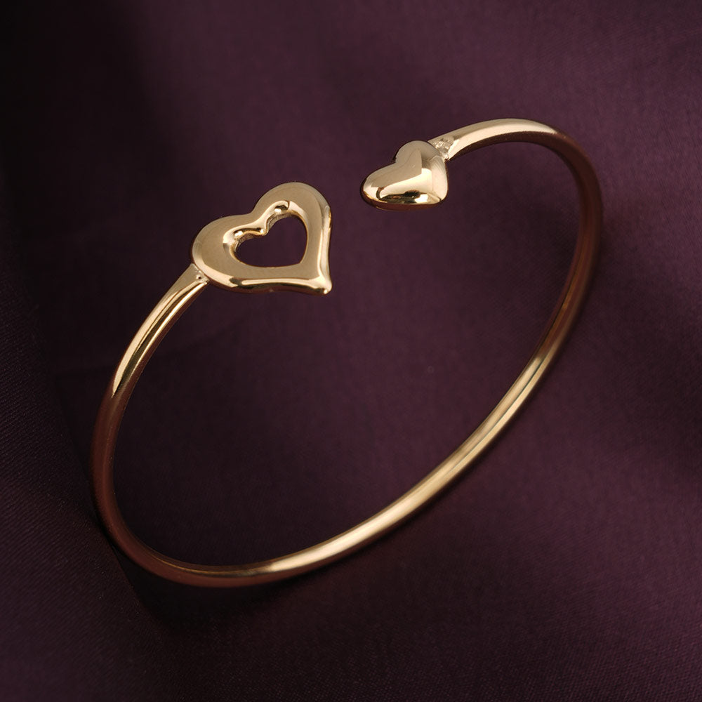 Open Heart Cuff Bracelet