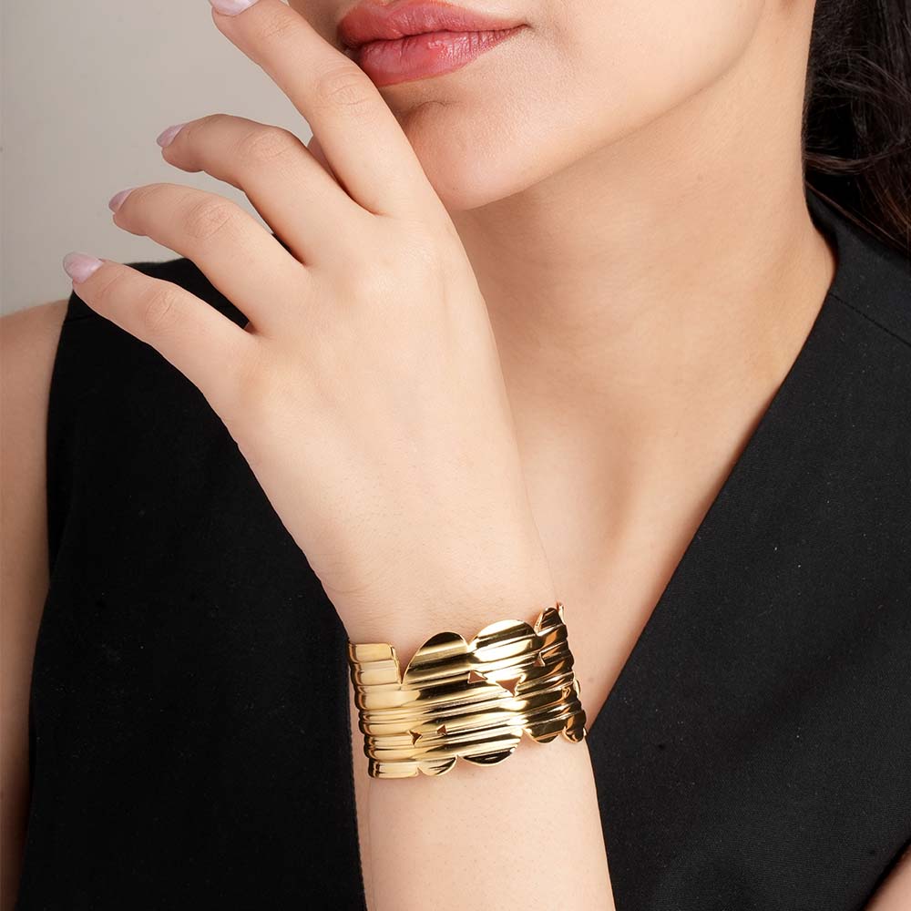 Gold Statement Cuff Bracelet