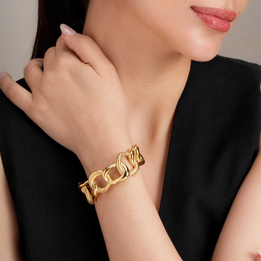Statement Gold Cuff Bracelet